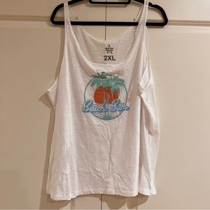 BEST BAD INFLUENCE - BEACH BUM TANK NWOT